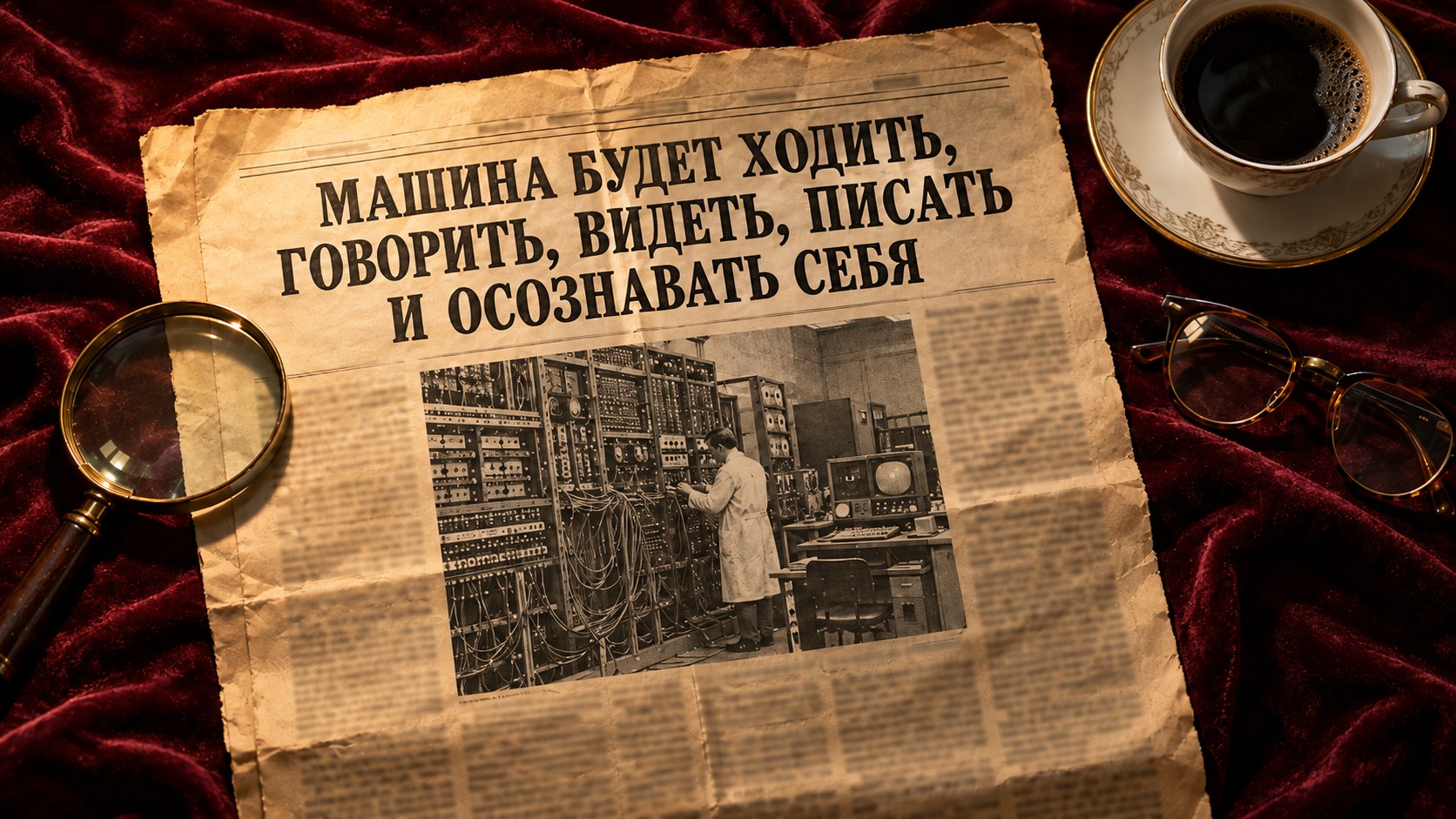 Газета 1958 года о перцептроне