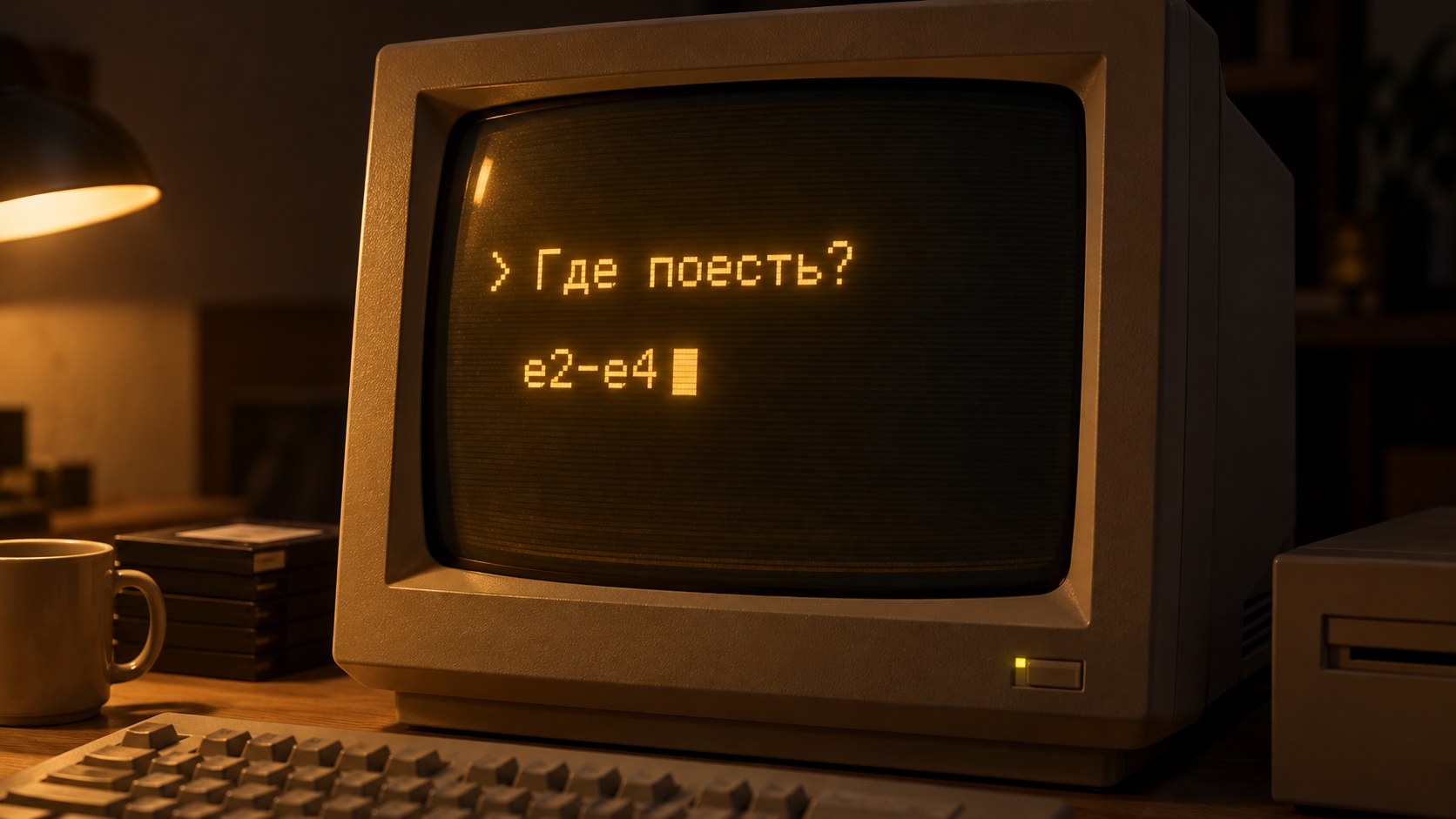 Терминал Deep Blue: «Где поесть?» — «е2-е4»
