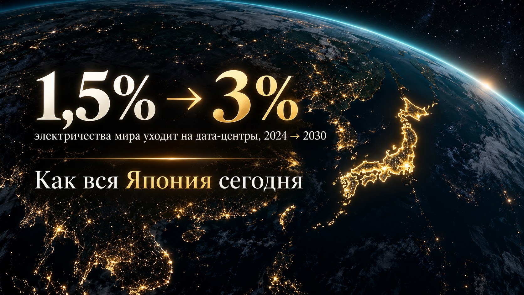 Ночная Земля из космоса